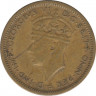 Монета. Британская Западная Африка. 6 пенсов 1943 год. рев.