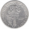 Монета. США. 10 центов 1939 год.