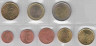 Монеты. Италия. Набор евро 8 монет 2002 год. 1, 2, 5, 10, 20, 50 центов, 1, 2 евро. рев.