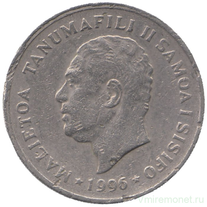 Монета. Самоа. 10 сене 1996 год.
