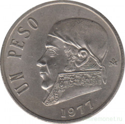 Монета. Мексика. 1 песо 1977 год.
