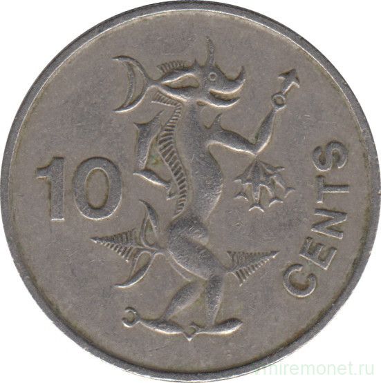 Монета. Соломоновы острова. 10 центов 1988 год.
