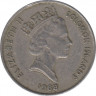 Монета. Соломоновы острова. 10 центов 1988 год. рев.