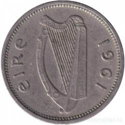 Монета. Ирландия. 3 пенса 1961 год.