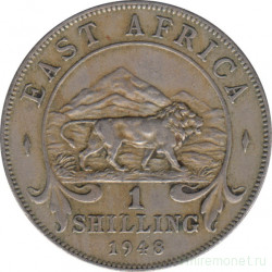 Монета. Британская Восточная Африка. 1 шиллинг 1948 год.