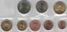 Монеты. Австрия. Набор евро 8 монет 2021 год. 1, 2, 5, 10, 20, 50 центов, 1, 2 евро. ав.