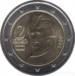 Монеты. Австрия. Набор евро 8 монет 2021 год. 1, 2, 5, 10, 20, 50 центов, 1, 2 евро.