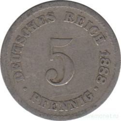 Монета. Германия (Германская империя 1871-1922). 5 пфеннигов 1888 год. (A).