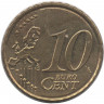 Монета. Кипр. 10 центов 2021 год.