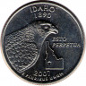 Монета. США. 25 центов 2007 год. Штат № 43 Айдахо.
