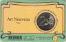 Монета. Бельгия. 2 евро 2023 год. Art Nouveau. Коинкарта. Belgique. рев.
