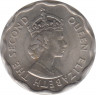 Монета. Маврикий. 10 центов 1959 год. рев.