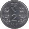 Монета. Индия. 2 рупии 2016 год. ав.