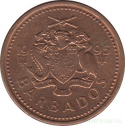 Монета. Барбадос. 1 цент 1995 год.