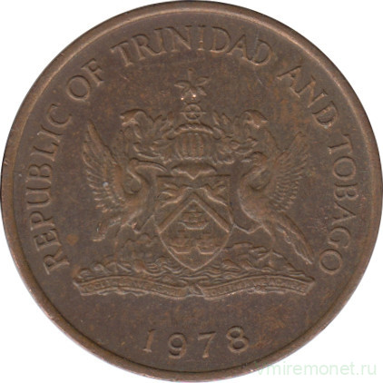 Монета. Тринидад и Тобаго. 1 цент 1978 год.