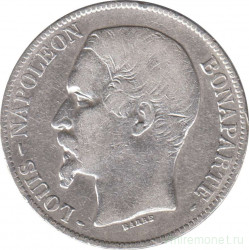 Монета. Франция. 5 франков 1852 год. А.