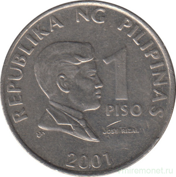 Монета. Филиппины. 1 песо 2001 год.