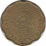 Монета. Гонконг. 20 центов 1982 год. ав.