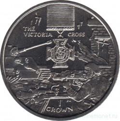Монета. Великобритания. Остров Мэн. 1 крона 2004 год. Ордена Великобритании. Крест Виктории.