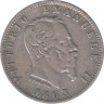 Монета. Италия. 20 чентезимо 1863 год. М. ав.