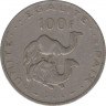 Монета. Джибути. 100 франков 1977 год. ав.