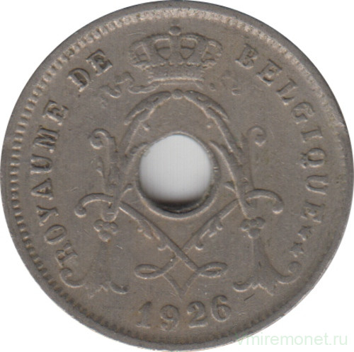 Монета. Бельгия. 5 сантимов 1926 год. BELGIQUE.