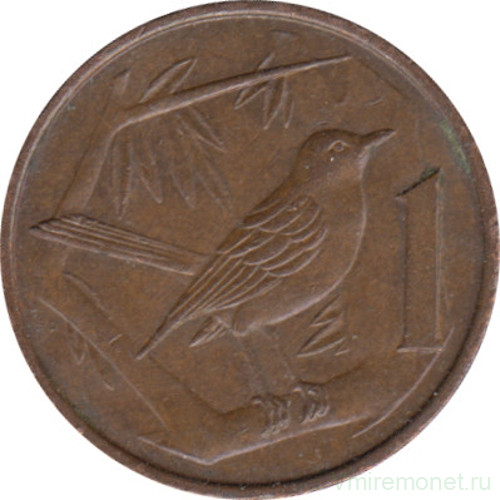 Монета. Каймановы острова. 1 цент 1972 год.