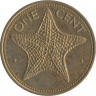 Монета. Багамские острова. 1 цент 1979 год. ав.