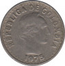 Монета. Колумбия. 10 сентаво 1975 год. ав.