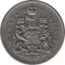 Монета. Канада. 50 центов 1974 год. ав.