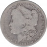 Монета. США. 1 доллар 1889 год. Монетный двор О. ав.