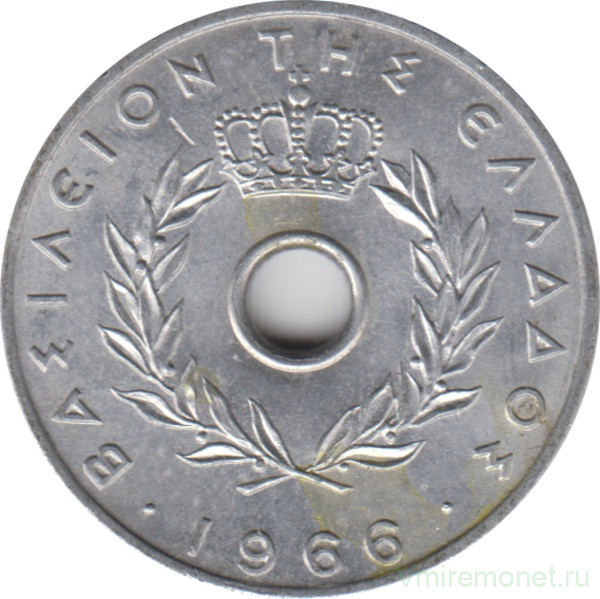Монета. Греция. 20 лепт 1964 год.