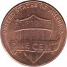 Монета. США. 1 цент 2016 год. рев.