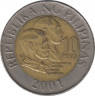 Монета. Филиппины. 10 песо 2001 год. ав.