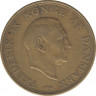 Монета. Дания. 1 крона 1949 год. рев.