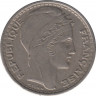 Монета. Франция. 10 франков 1945 год. Монетный двор - Париж. В венке длинные листья. ав.
