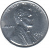 Монета. США. 1 цент 1943 год. Монетный двор D. ав.