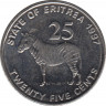 Монета. Эритрея. 25 центов 1997 год. ав.
