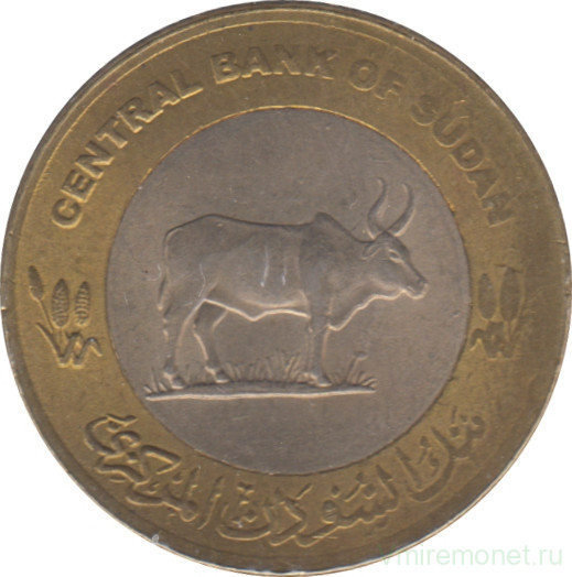 Монета. Судан. 20 пиастров 2006 год. Немагнитная.