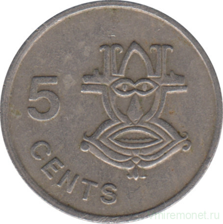 Монета. Соломоновы острова. 5 центов 1977 год.