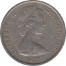 Монета. Соломоновы острова. 5 центов 1977 год. рев.