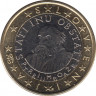  Монета. Словения. 1 евро 2007 год. ав.