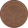 Монета. Германия. 1 цент 2007 год. (J). ав.