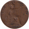 Монета. Великобритания. 1 фартинг 1906 год.