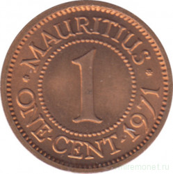 Монета. Маврикий. 1 цент 1971 год.
