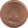 Монета. Маврикий. 1 цент 1971 год. рев.