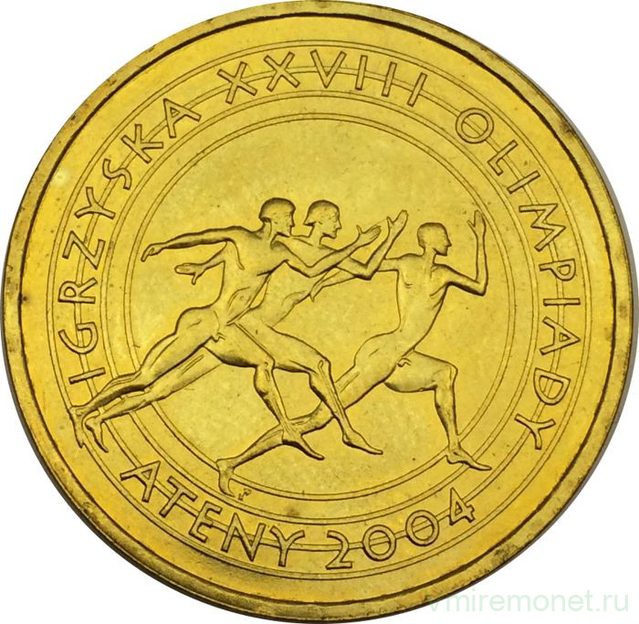 Монета. Польша. 2 злотых 2004 год. XXVIII летние Олимпийские игры, Афины.