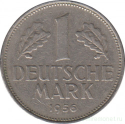 Монета. ФРГ. 1 марка 1956 год. Монетный двор - Карлсруэ (G).