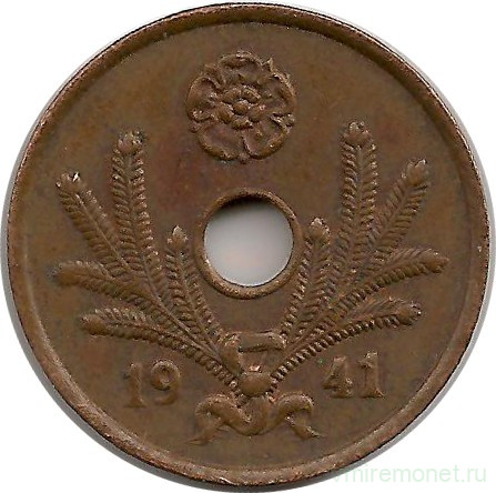 Монета. Финляндия. 10 пенни 1941 год.           