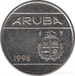 Монета. Аруба. 10 центов 1998 год.